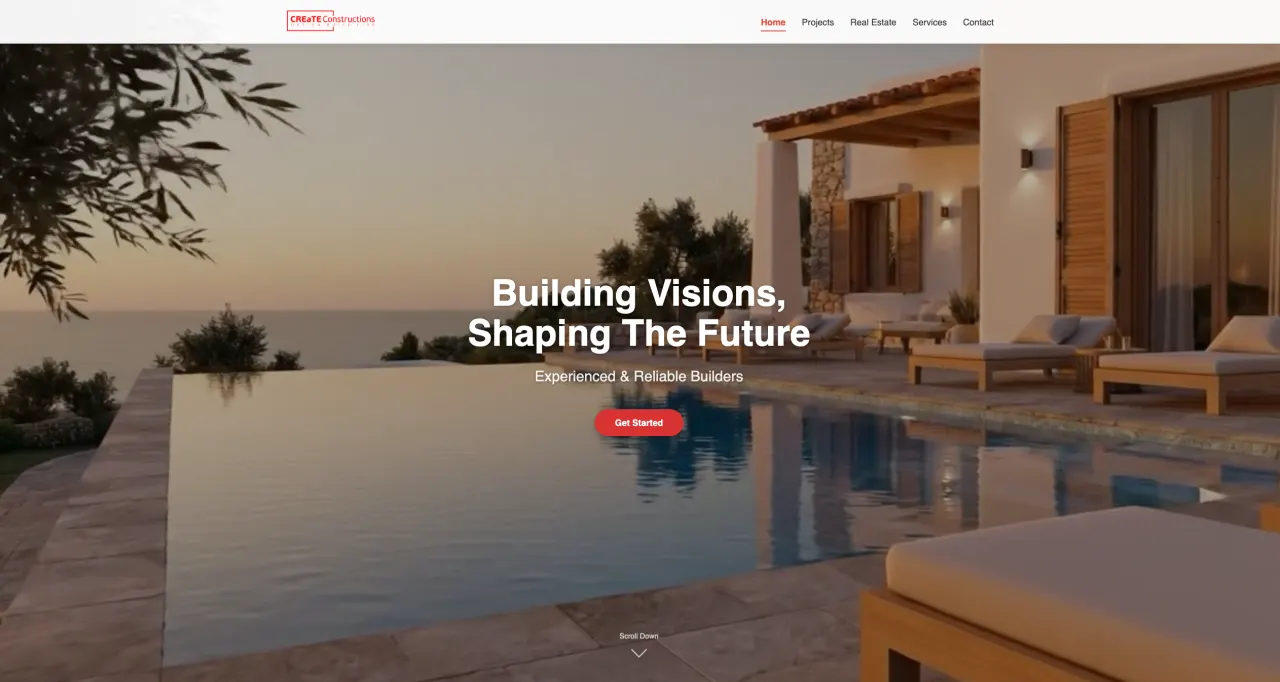 Create Constructions - Ιστοσελίδα από τη Velk